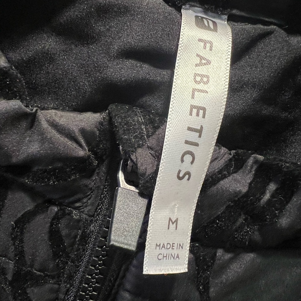 Fabletics Paola Black Rose Jacket - image 7
